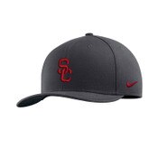 USC Trojans Nike Anthracite SC Interlock OSFM Swoosh Flex Hat